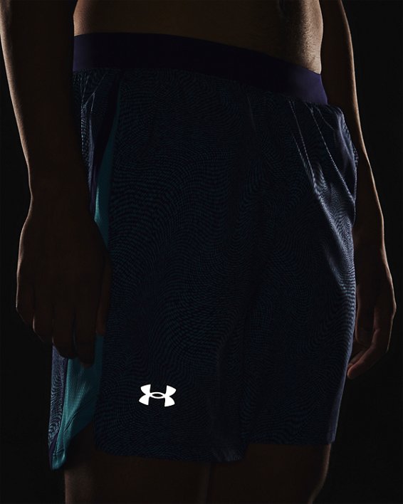 Men's UA Launch 7'' Printed Shorts, Blue, pdpMainDesktop image number 5
